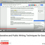 Collaborative and Public Writing Techniques for Google Docs