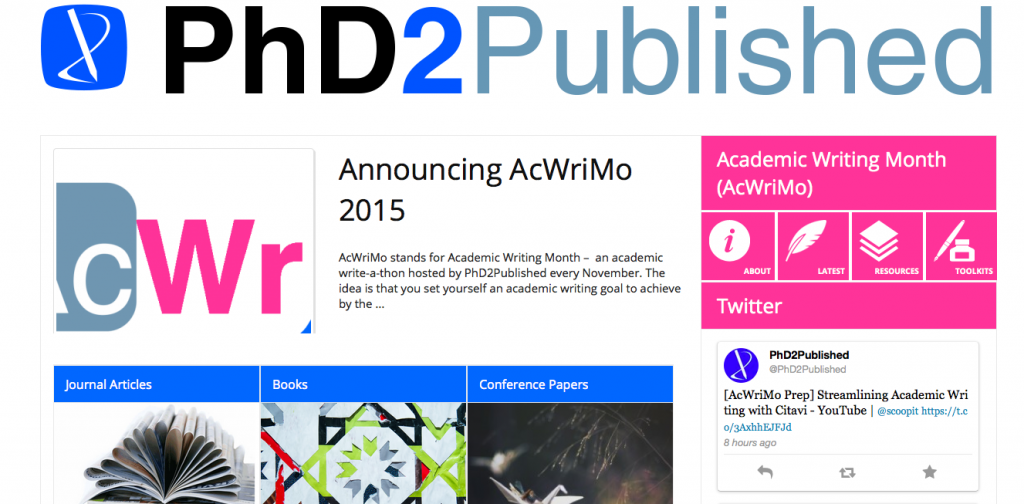 PhD2Published screengrab 2015